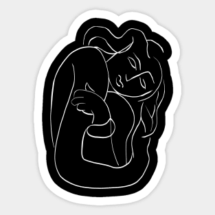 Matisse Line art Woman Black Sticker